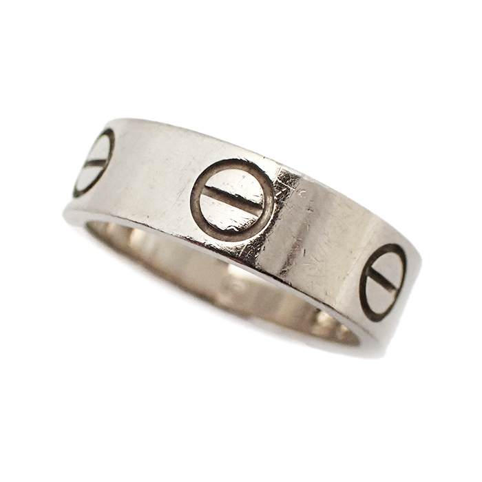 カルティエ(Cartier) 750WG ラブリング #51 シルバーカラー