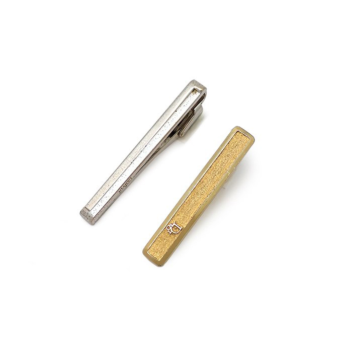 クリスチャンディオール(Christian Dior) ダンヒル(dunhill) タイバー タイクリップ ネクタイピン 2点セット ゴールドカラー シルバーカラー