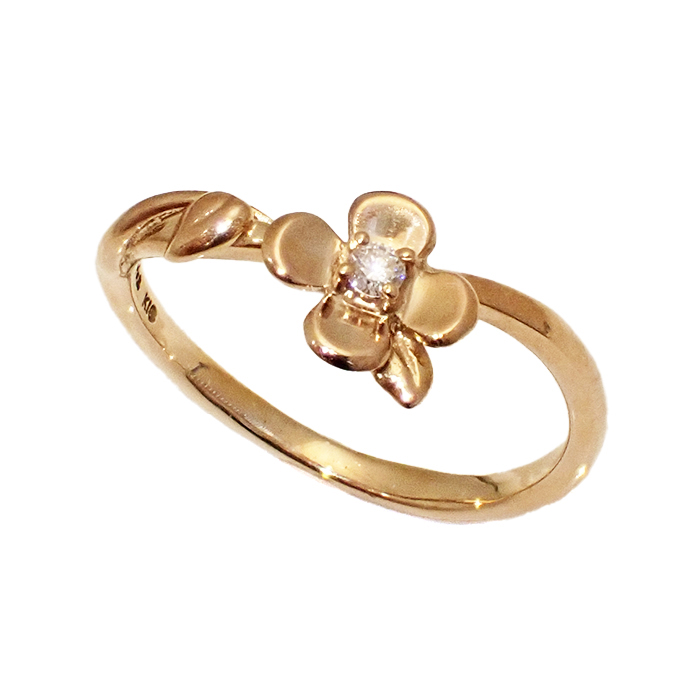 スタージュエリー(STAR JEWELRY) K18PG ダイヤモンドリング 指輪 フラワーモチーフ ピンクゴールド