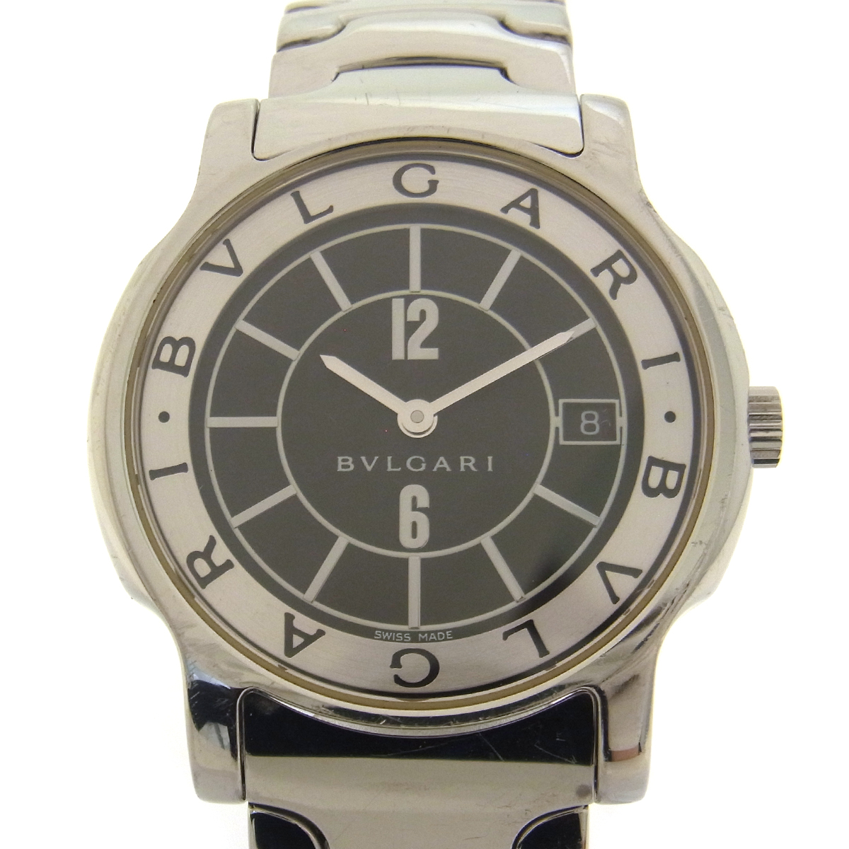 ブルガリ(BVLGARI) ソロテンポ ST35S メンズ 黒文字盤 腕時計