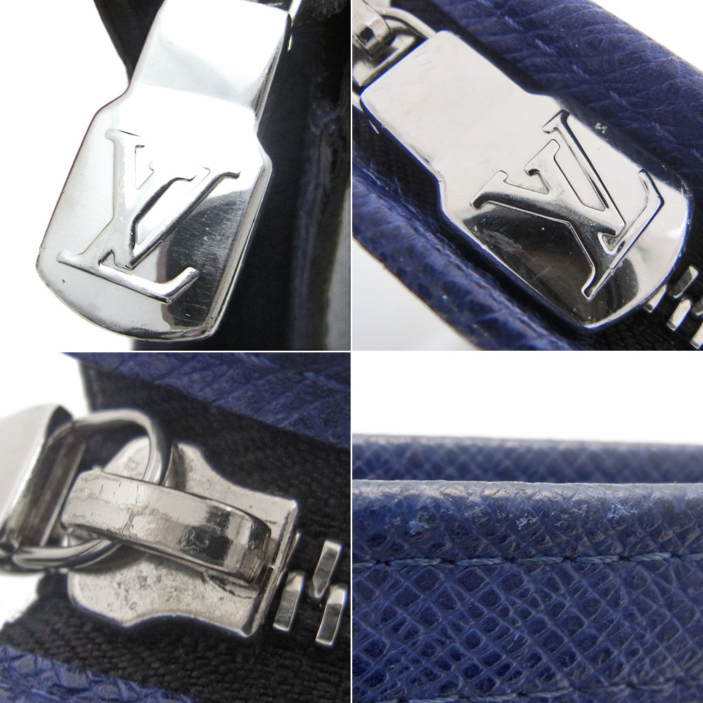 ルイヴィトン(Louis Vuitton) タイガラマ ポシェット・ヴォワヤージュ MM M30423 メンズ バッグ 保存袋・箱付  ブルー｜Reizm(リズム)