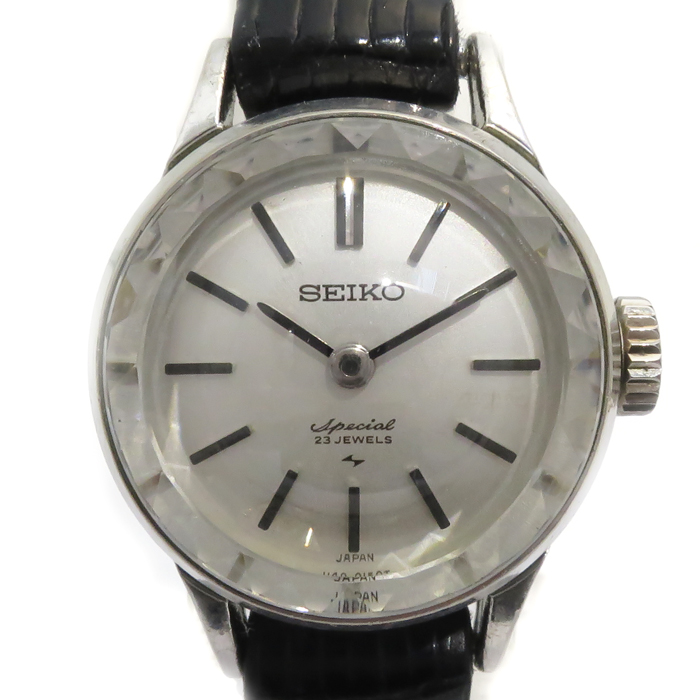 セイコー(SEIKO) 腕時計 手巻き 23石 1140-0060 レディース アンティーク シルバー文字盤