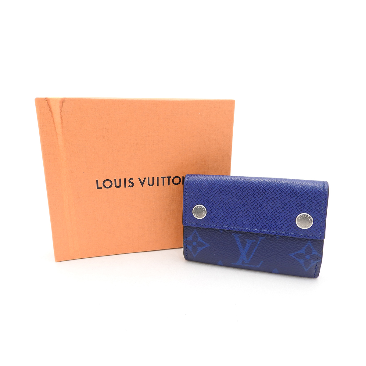 ルイヴィトン(Louis Vuitton) ディスカバリー・コンパクト ウォレット M67620 ブルー