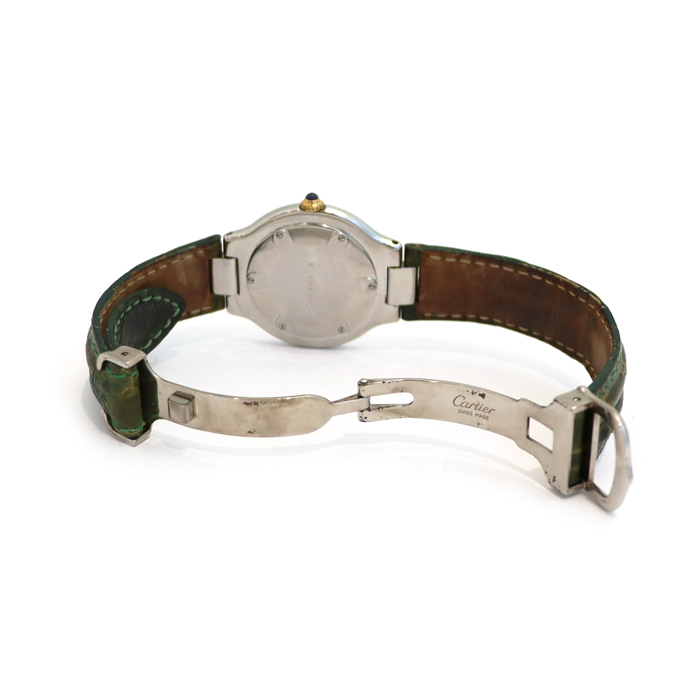 カルティエ(Cartier) マスト21 ヴァンティアン 腕時計 SS GP 革ベルト QZ アイボリー文字盤｜Reizm(リズム)