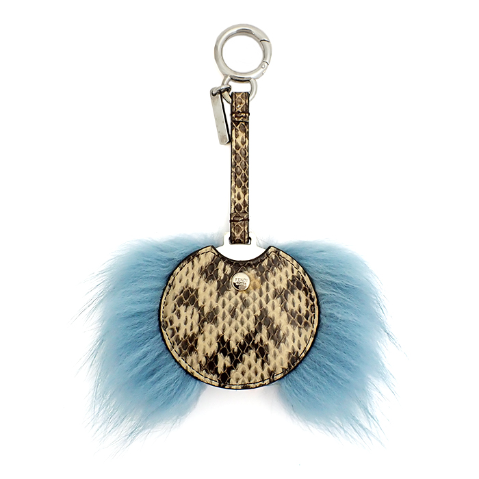 FENDI フェンディ モンスター ミラー バッグチャーム キーホルダー 手鏡 フェンディ(FENDI) バッグチャーム ミラー付き パイソン