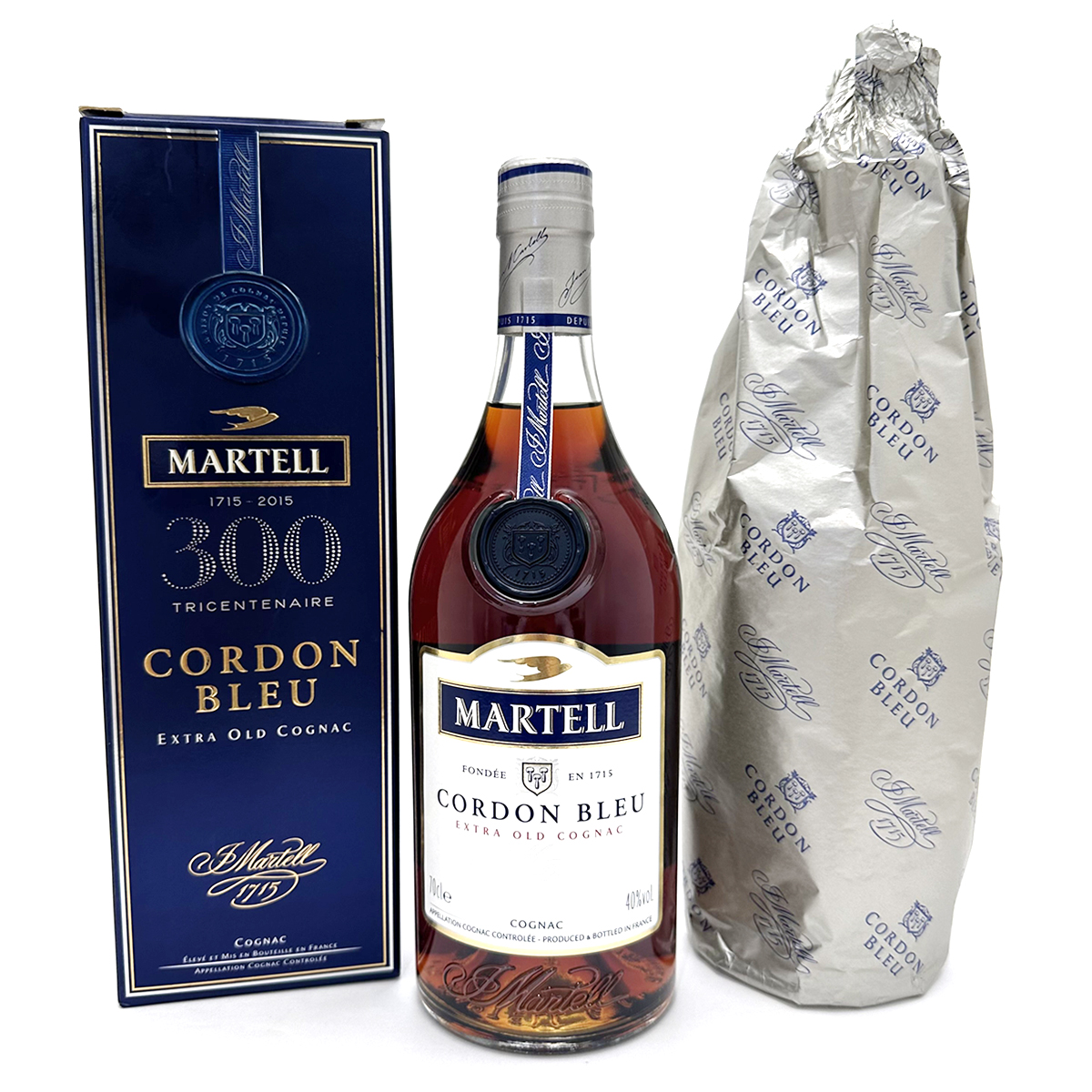 マーテル(MARTELL) コルドンブルー 300周年記念ボトル エクストラオールド コニャック ウイスキー 700ml 40% 箱