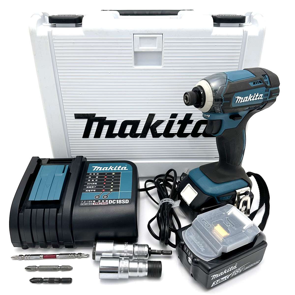 マキタ(MAKITA)充電式インパクトドライバ TD149DRFX バッテリー(18V ...