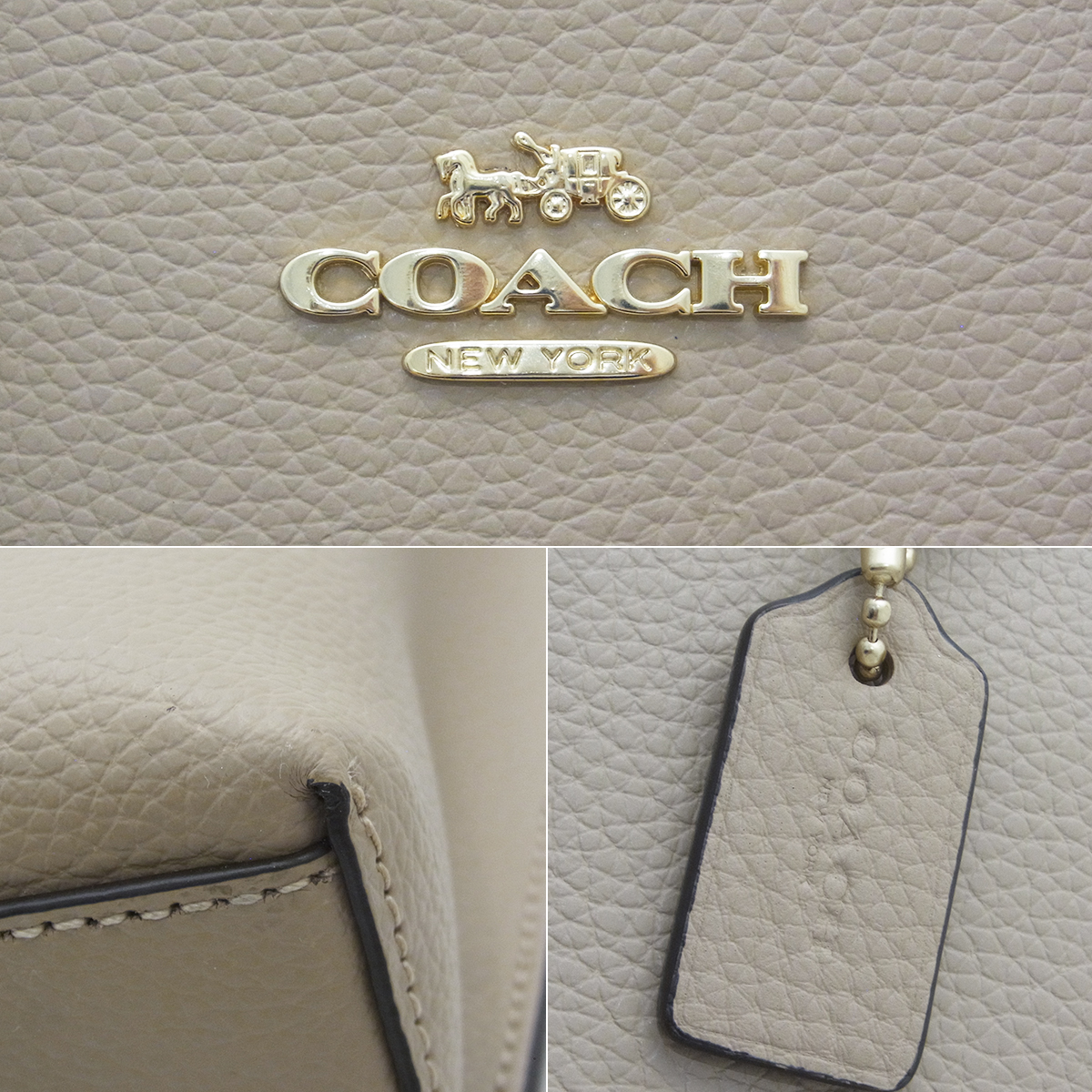 コーチ(COACH) モリー トート25 C4084 レザー Sランク ベージュ｜Reizm