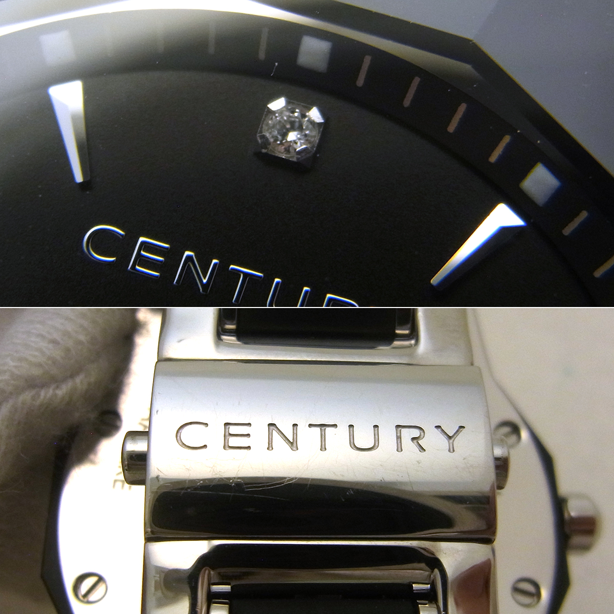 センチュリー(CENTURY) プライム タイム エゴス 606.7.X.501.12.SR 1Pダイヤ 腕時計 ブラック文字盤