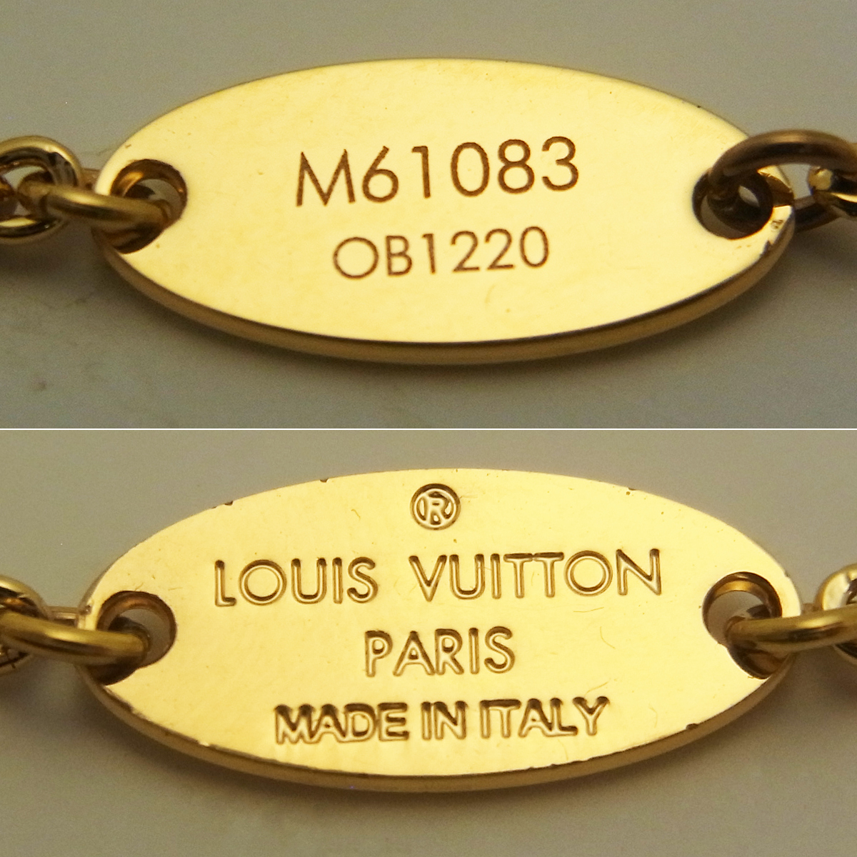 ルイヴィトン LOUIS VUITTON ネックレス
 エセンシャルV M61083 ゴールド