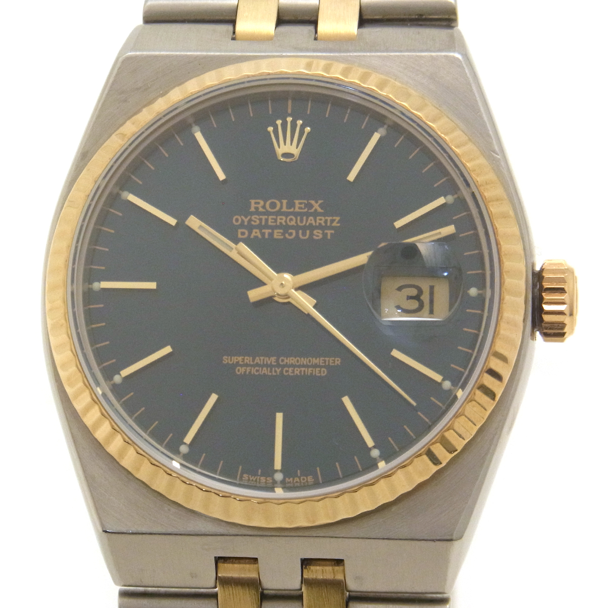 ロレックス（ROLEX）デイトジャスト 17013 メンズ腕時計 ネイビー文字盤