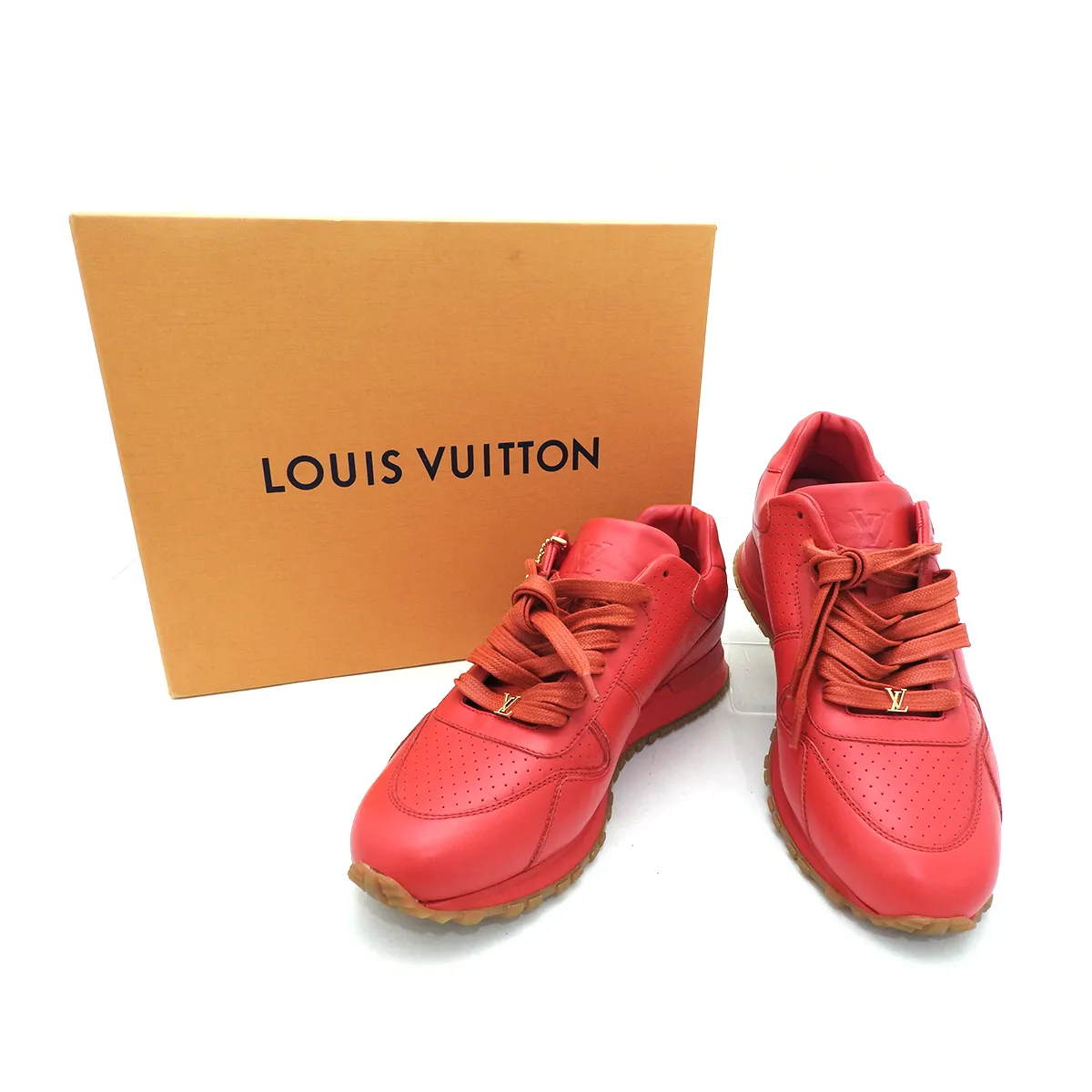 ルイヴィトン(Louis Vuitton) ランアウェイ・ライン 1A3EPS シュプリームコラボ スニーカー サイズ7 レッド