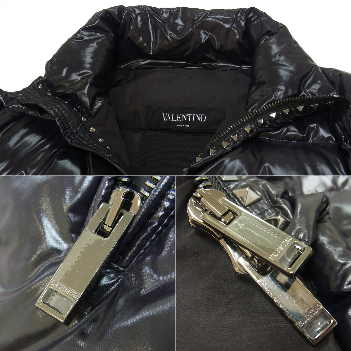 ヴァレンティノ(VALENTINO) ダウンジャケット サイズ46 メンズ ロックスタッズ TV3CNA30VTD ブラック