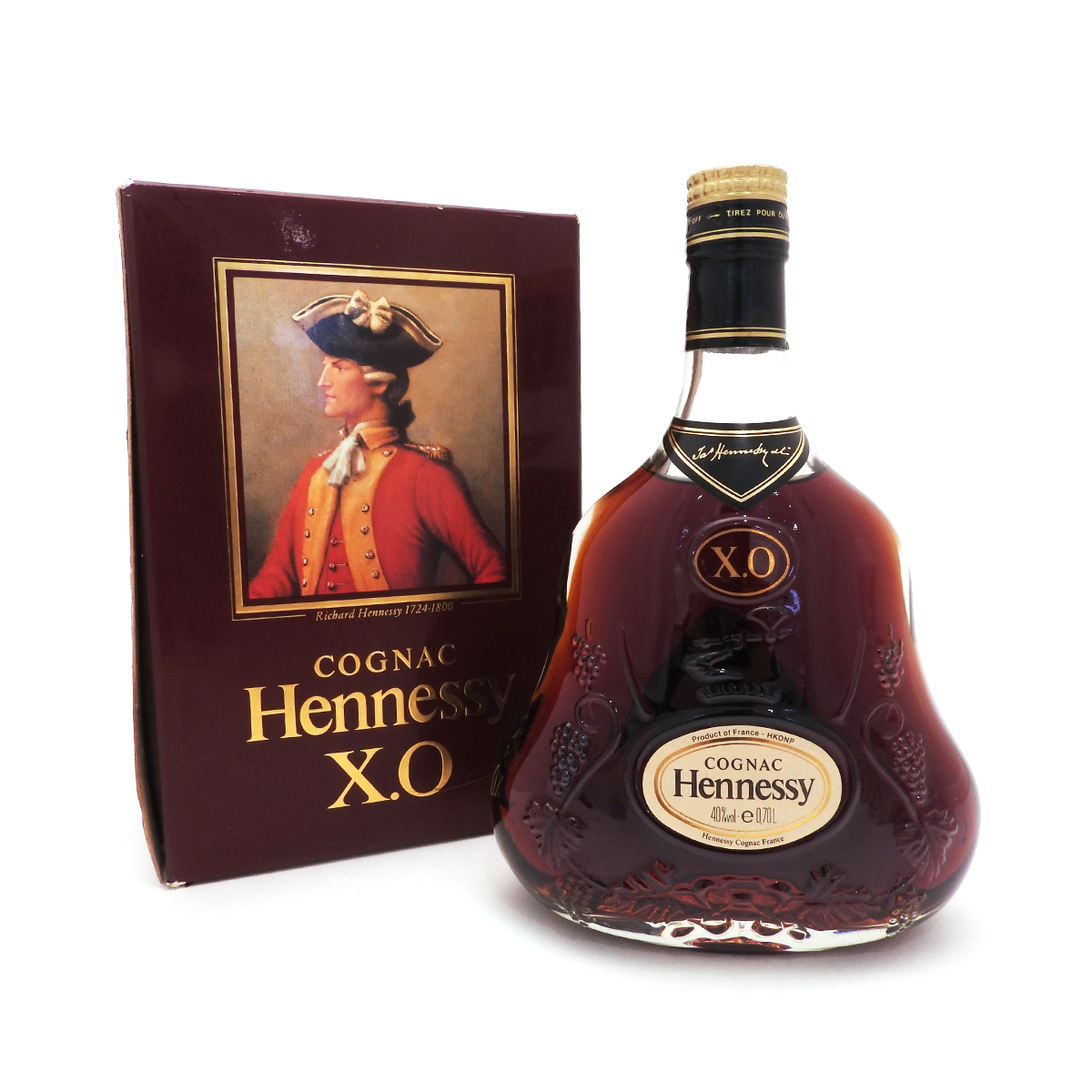 ヘネシー XO (Hennessy XO) コニャック ブランデー 金キャップ クリアボトル 700ml 40% 箱付き 未開封