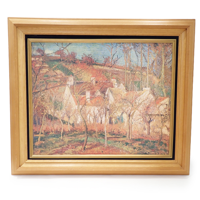 Camille Pissarro (カミーユ・ピサロ) 「赤い屋根」絵画 複製画 64×52cm