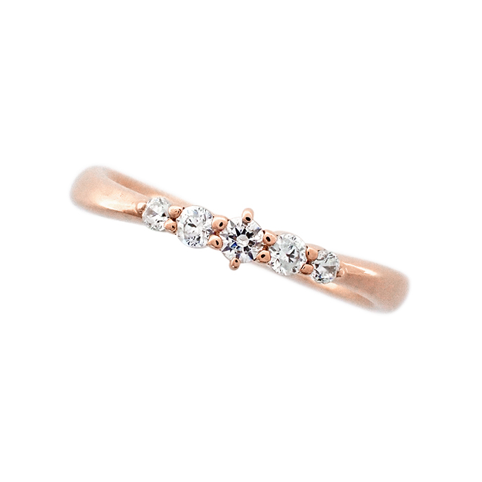 ヨンドシー(4℃) K10 指輪 リング 6号 ピンクゴールド