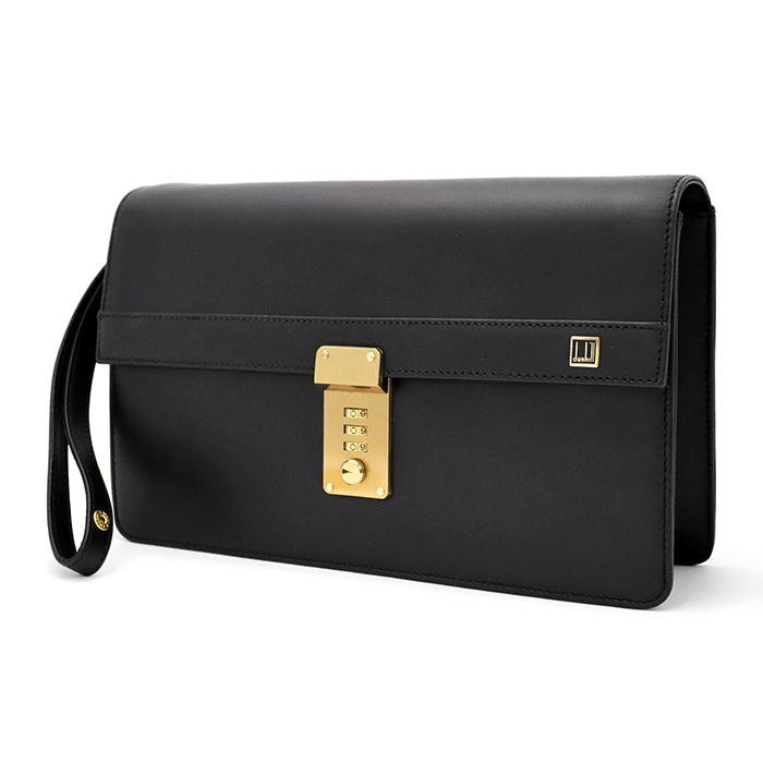 ダンヒル(dunhill) クラッチバッグ セカンドバッグ ダイヤルロック式 ブラック