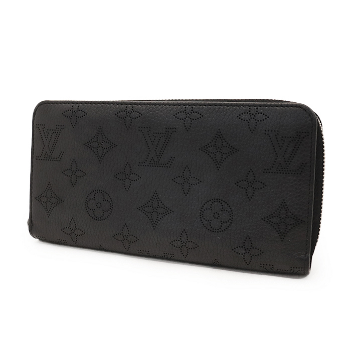 ルイヴィトン(Louis Vuitton) ジッピーウォレット M61867 マヒナ ノワール ブラック