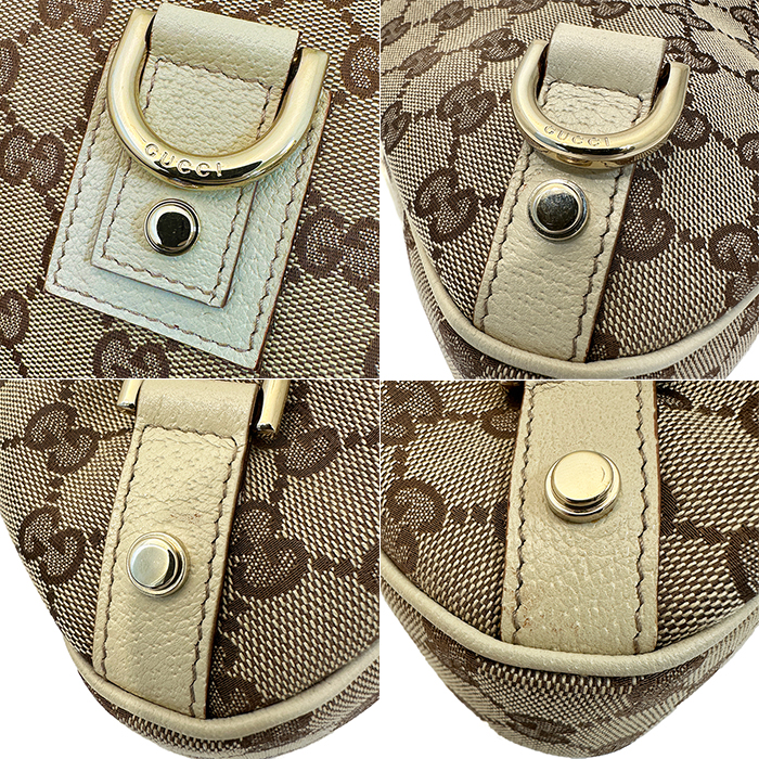 正規品GUCCI 130738 アピー GGキャンバス ハンドバッグ グッチ(GUCCI) アビー ショルダーバッグ 130738 GGキャンバス レザー