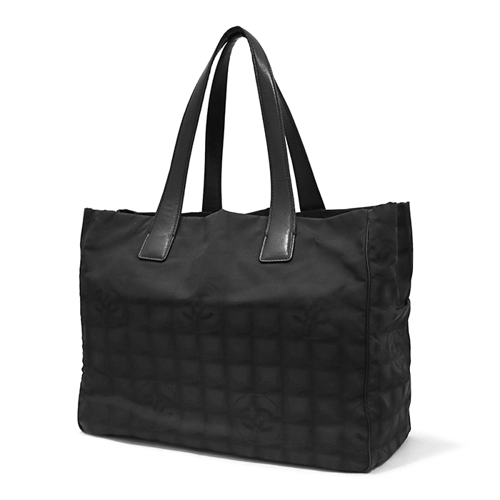 シャネル(CHANEL) ニュートラベルライン トートMM トートバッグ ナイロン ブラック