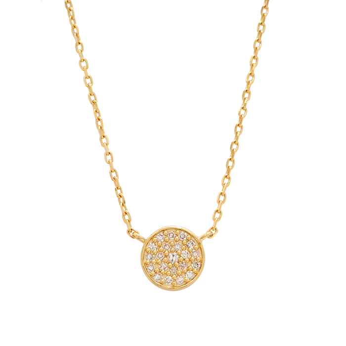 アガット(agete) K18 ダイヤモンド ネックレス 10174116086 ゴールドカラー