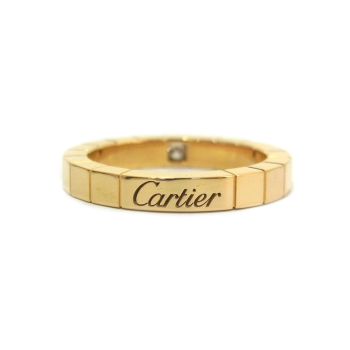 カルティエ(Cartier) ラニエールリング 1Pダイヤ #50 750YG 新品仕上げ済み ゴールドカラー