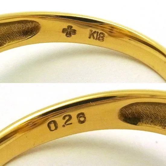 サザンクロス(Southern Cross) K18 ダイヤモンド指輪 13号 ゴールドカラー