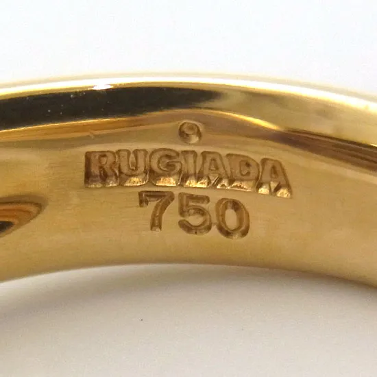 【セール価格】ルジアダ(RUGIADA) アメシスト指輪 12号 ゴールドカラー