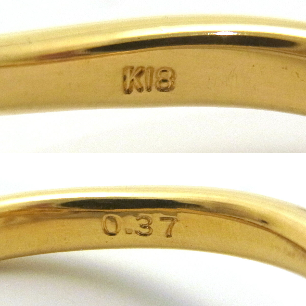 K18 パール指輪 12号 ゴールドカラー